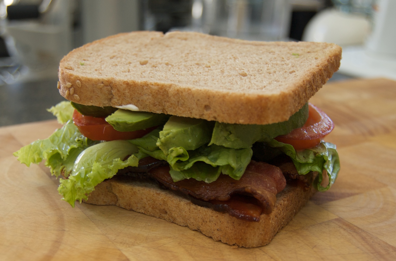 BLTA Bacon, Lettuce, Tomato and Avocado sandwich Rick's Food Blog