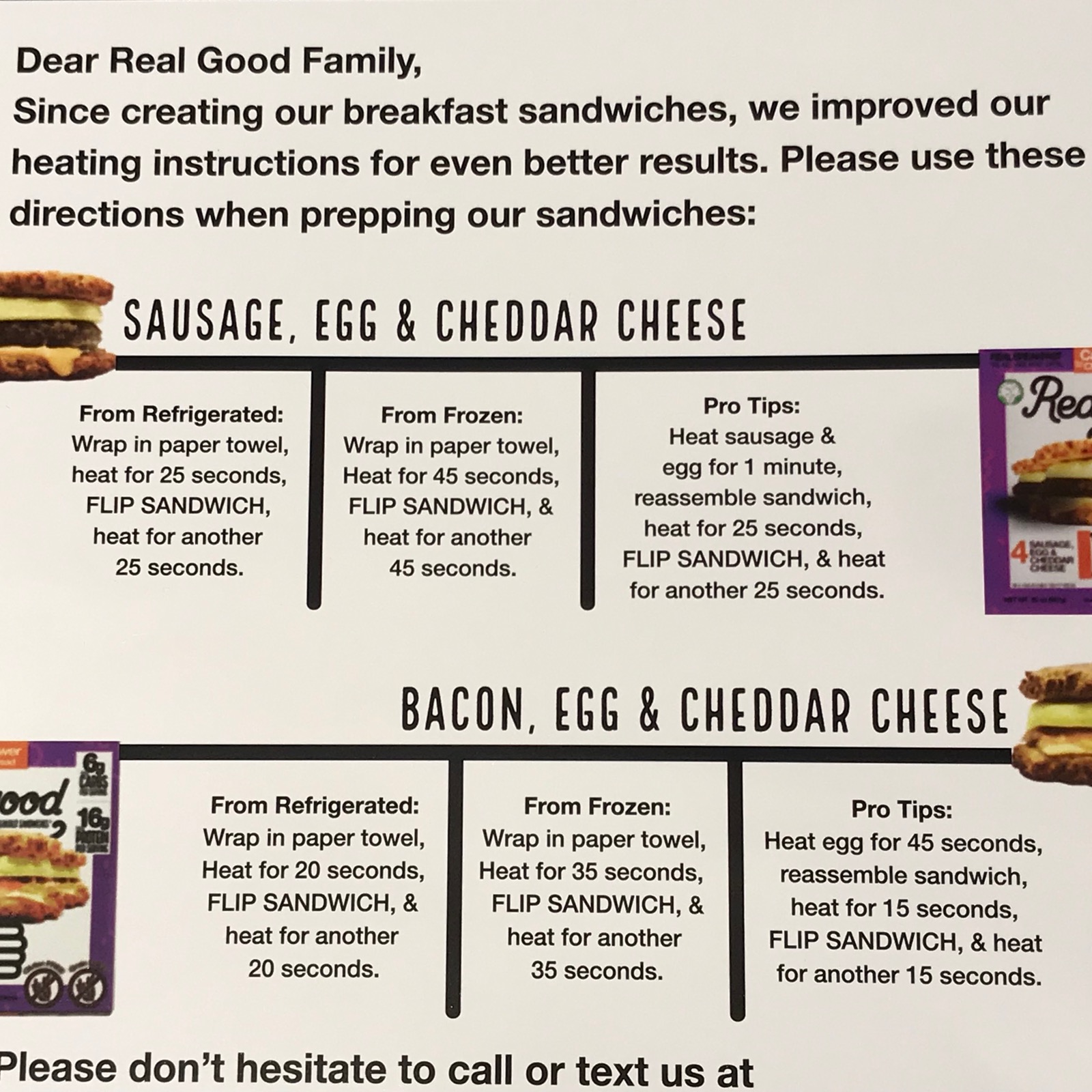 The Real Good Food Company® Sausage Egg & Cheese Breakfast