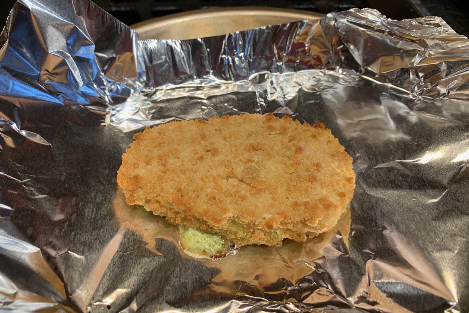 Quorn pesto and mozzarella cutlets with spaghetti - Rick's Food Blog